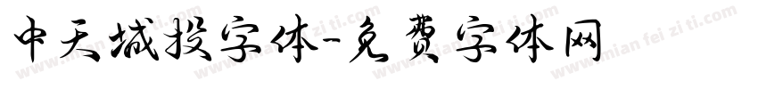中天城投字体字体转换