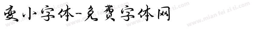 变小字体字体转换
