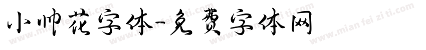 小帅花字体字体转换