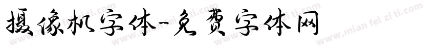 摄像机字体字体转换