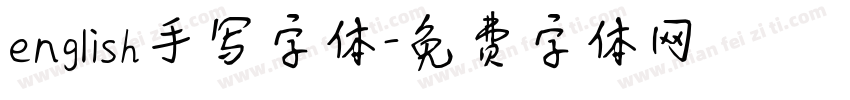 english手写字体字体转换