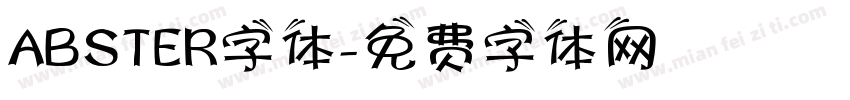 ABSTER字体字体转换