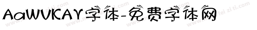 AaWVKAY字体字体转换