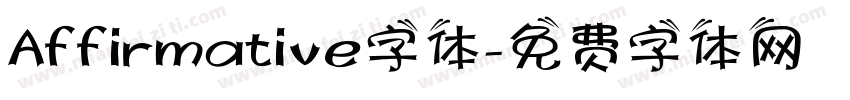 Affirmative字体字体转换