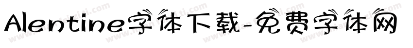 Alentine字体下载字体转换