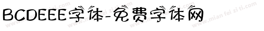 BCDEEE字体字体转换