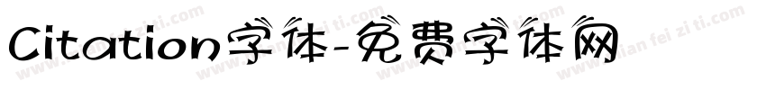 Citation字体字体转换