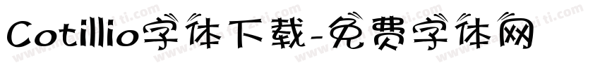 Cotillio字体下载字体转换