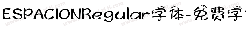 ESPACIONRegular字体字体转换
