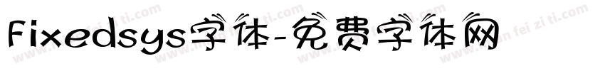 Fixedsys字体字体转换