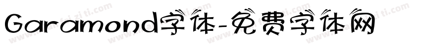 Garamond字体字体转换