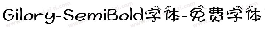 Gilory-SemiBold字体字体转换