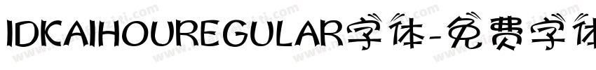 IDKAIHOUREGULAR字体字体转换