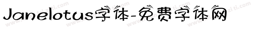 Janelotus字体字体转换