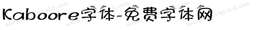 Kaboore字体字体转换