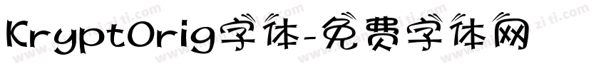 KryptOrig字体字体转换