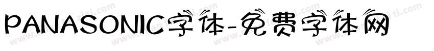PANASONIC字体字体转换