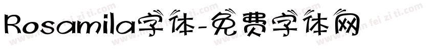 Rosamila字体字体转换