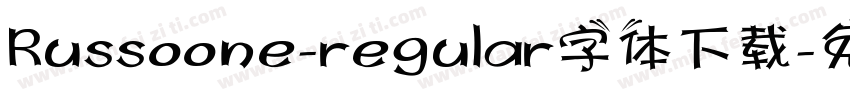 Russoone-regular字体下载字体转换