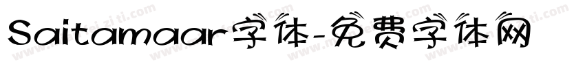 Saitamaar字体字体转换