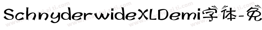 SchnyderwideXLDemi字体字体转换