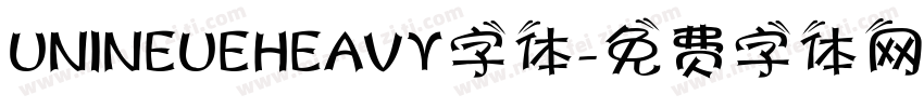 UNINEUEHEAVY字体字体转换
