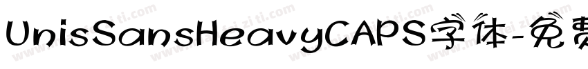 UnisSansHeavyCAPS字体字体转换