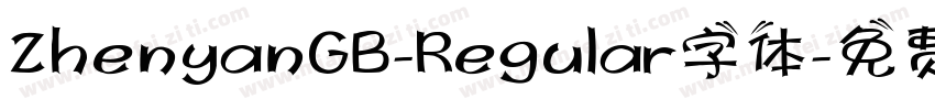 ZhenyanGB-Regular字体字体转换