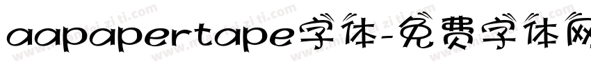 aapapertape字体字体转换