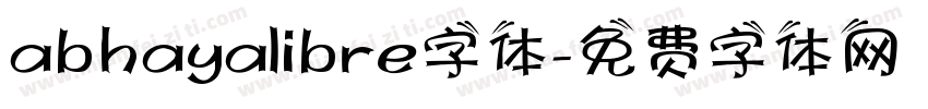 abhayalibre字体字体转换