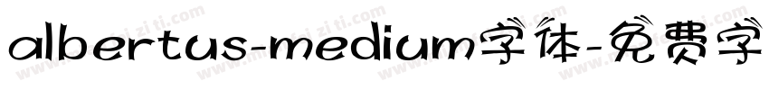 albertus-medium字体字体转换