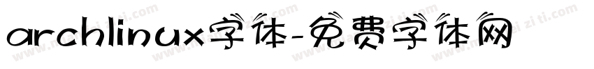 archlinux字体字体转换