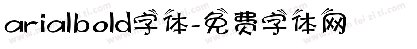 arialbold字体字体转换