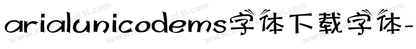 arialunicodems字体下载字体字体转换