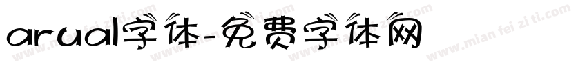 arual字体字体转换