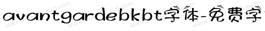 avantgardebkbt字体字体转换