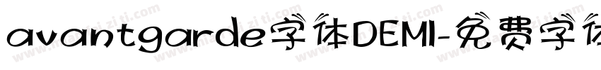 avantgarde字体DEMI字体转换