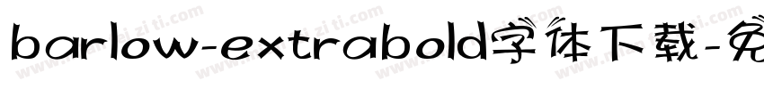 barlow-extrabold字体下载字体转换