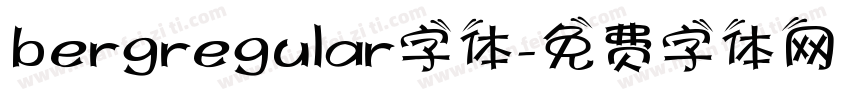 bergregular字体字体转换