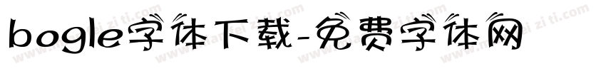 bogle字体下载字体转换
