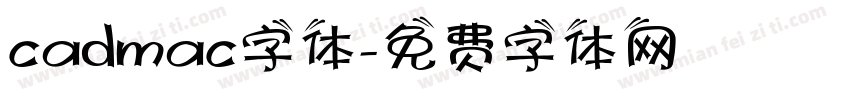 cadmac字体字体转换