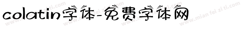 colatin字体字体转换