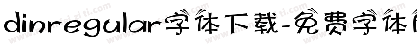 dinregular字体下载字体转换