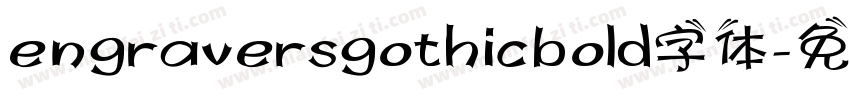 engraversgothicbold字体字体转换