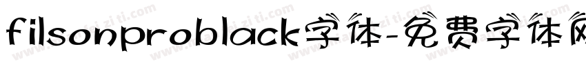 filsonproblack字体字体转换