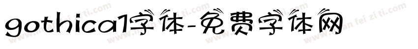 gothica1字体字体转换