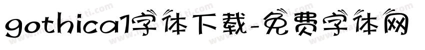 gothica1字体下载字体转换