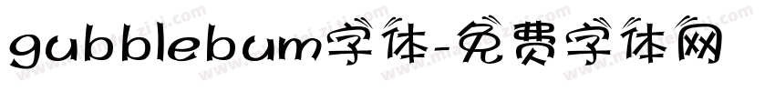 gubblebum字体字体转换