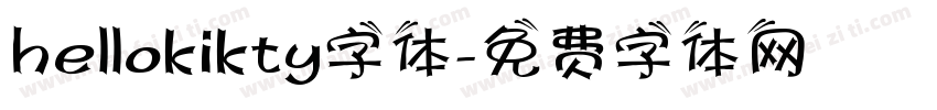 hellokikty字体字体转换