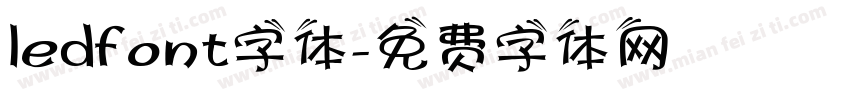 ledfont字体字体转换